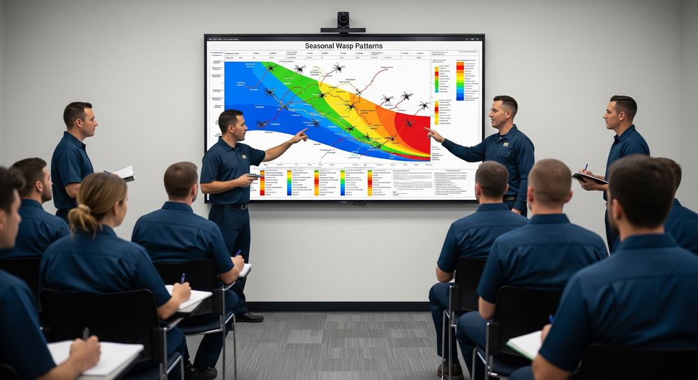 formation de techniciens sur les nouveaux cycles des guepes lies au climat